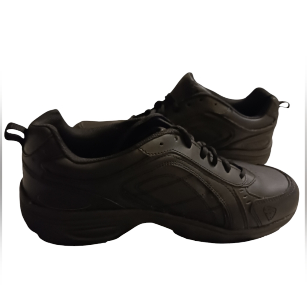 Men's Dr. Scholls Black Leather Athletic Shoes Size 9W